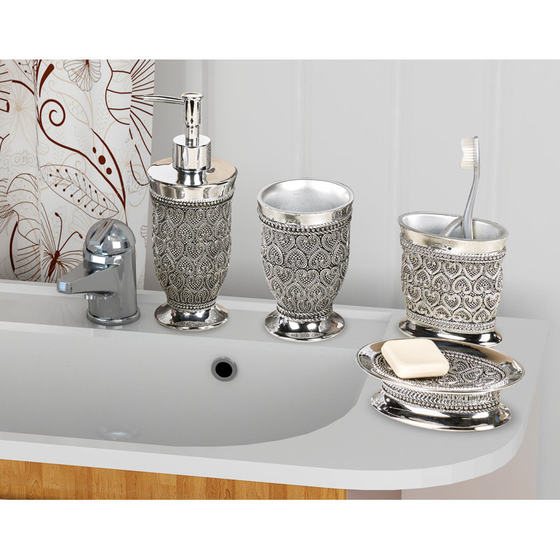 Rosdorf Park Mercado 4 Piece Bathroom Accessory Set & Reviews Wayfair